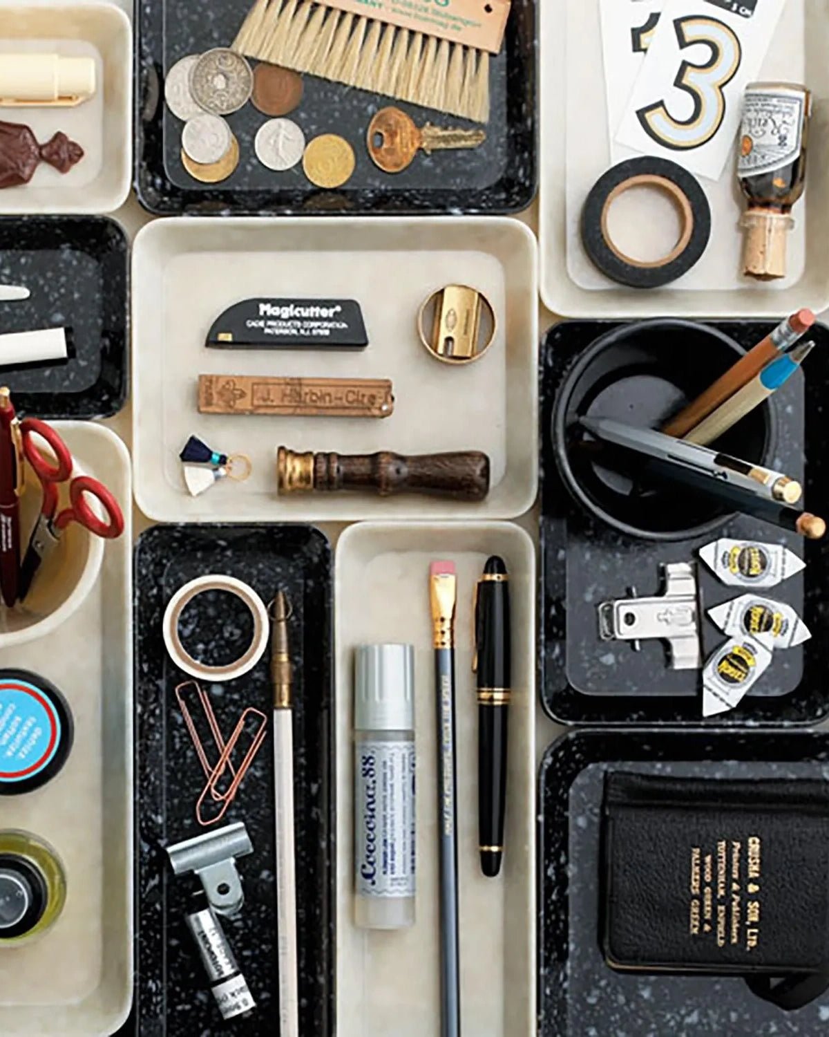 Penco - Schreibtischablage (S) • Ivory - ROSA ECK