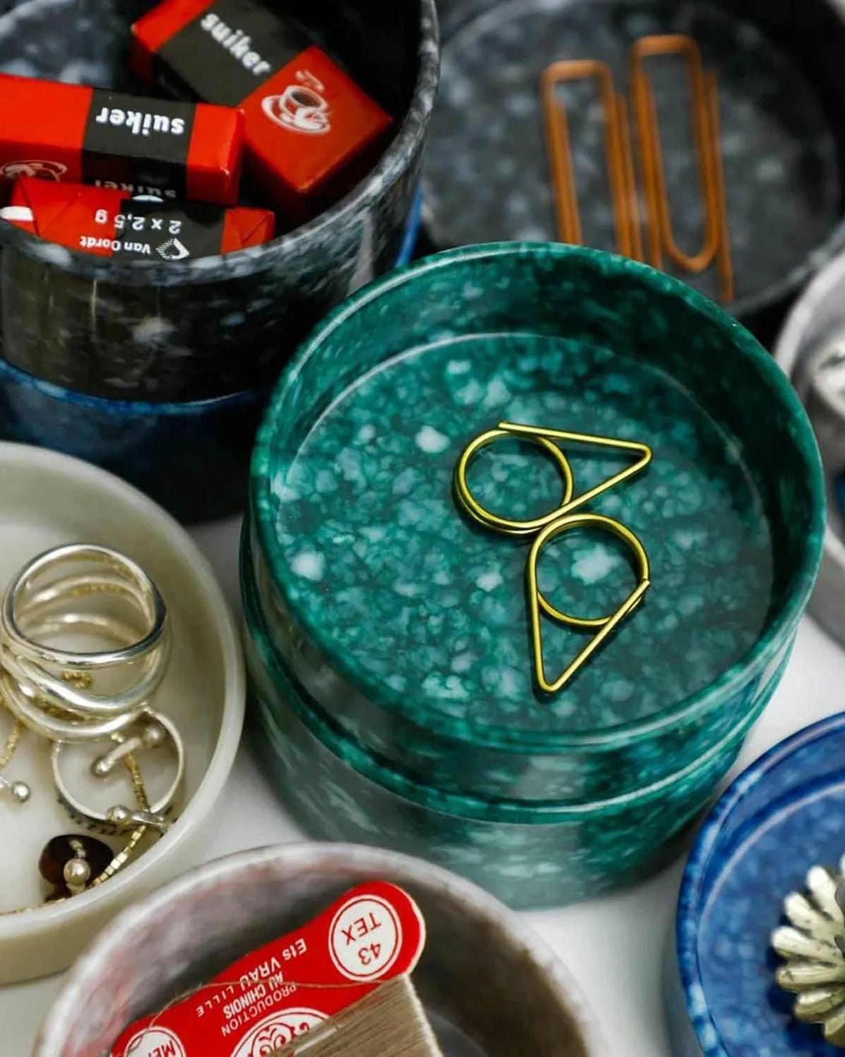 Penco - Stapelbare Ablageschale (S) • Dark Green - ROSA ECK