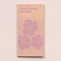 Piccolo Seeds - Blumensamen • Pansy Clear Crystals Mix - ROSA ECK