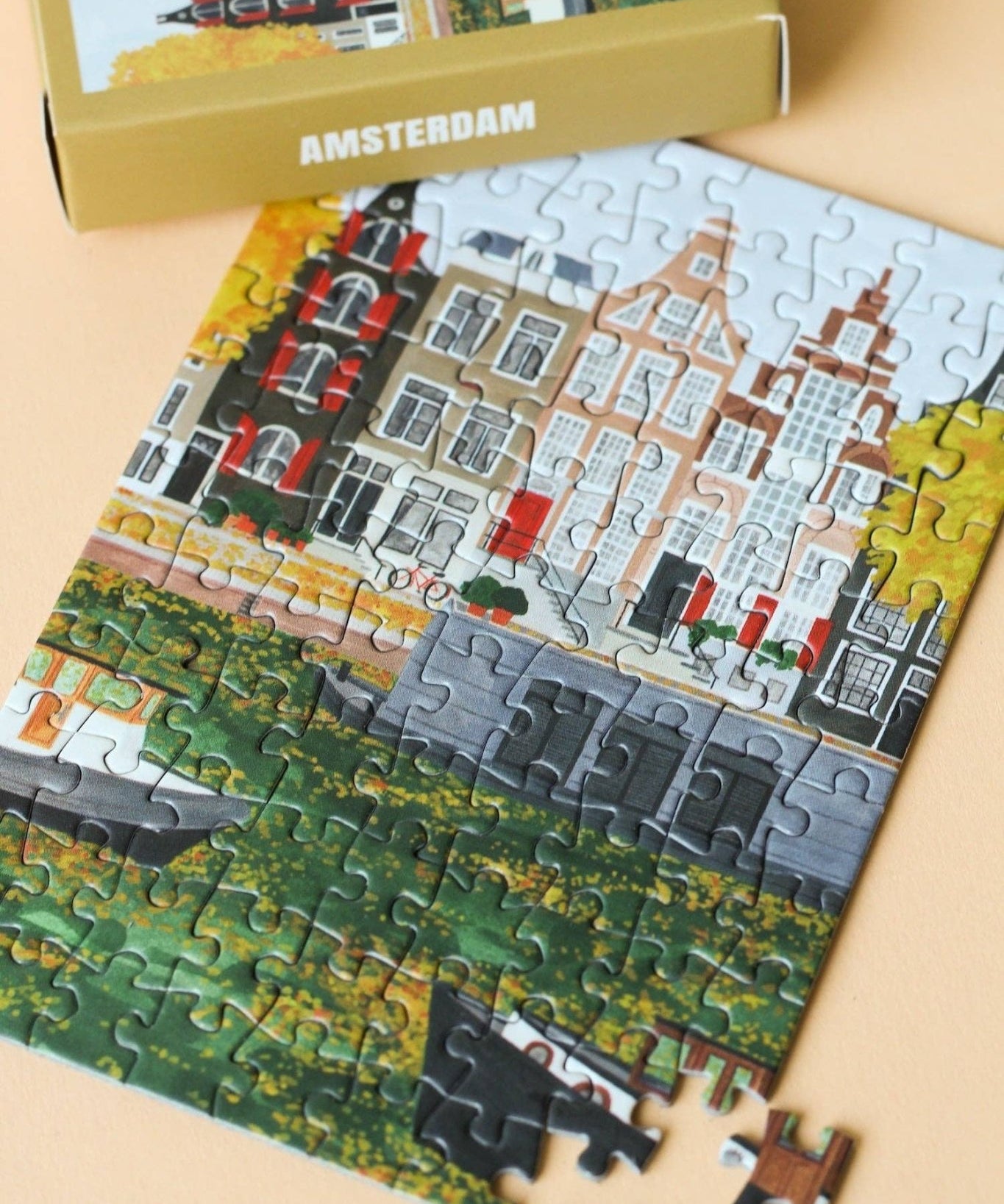 Piecely Puzzles - AMSTERDAM Mini - Puzzle - ROSA ECK - , ,