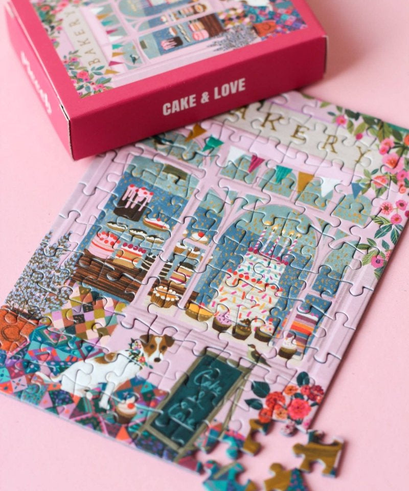 Piecely Puzzles - CAKE & LOVE Mini - Puzzle - ROSA ECK - , ,