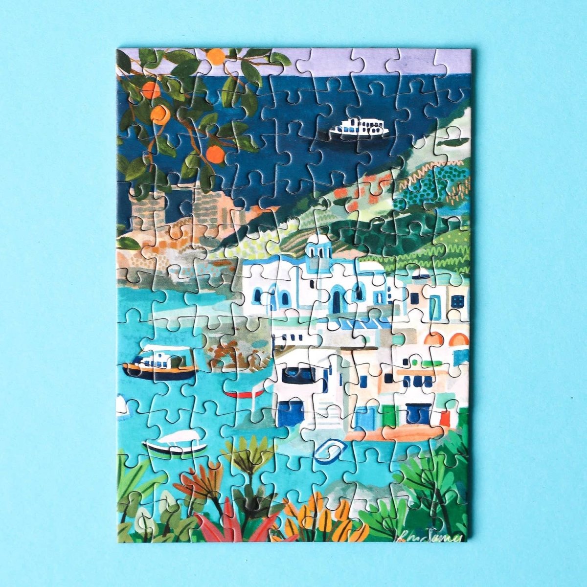 Piecely Puzzles - MILOS GREECE Mini - Puzzle - ROSA ECK - , ,