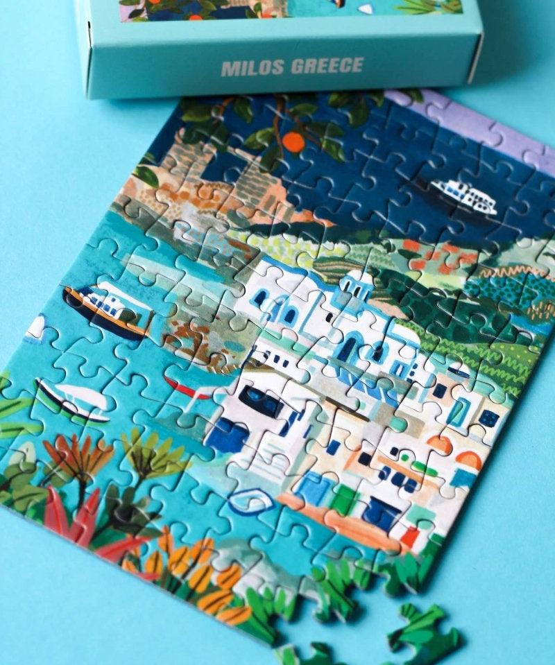 Piecely Puzzles - MILOS GREECE Mini - Puzzle - ROSA ECK - , ,