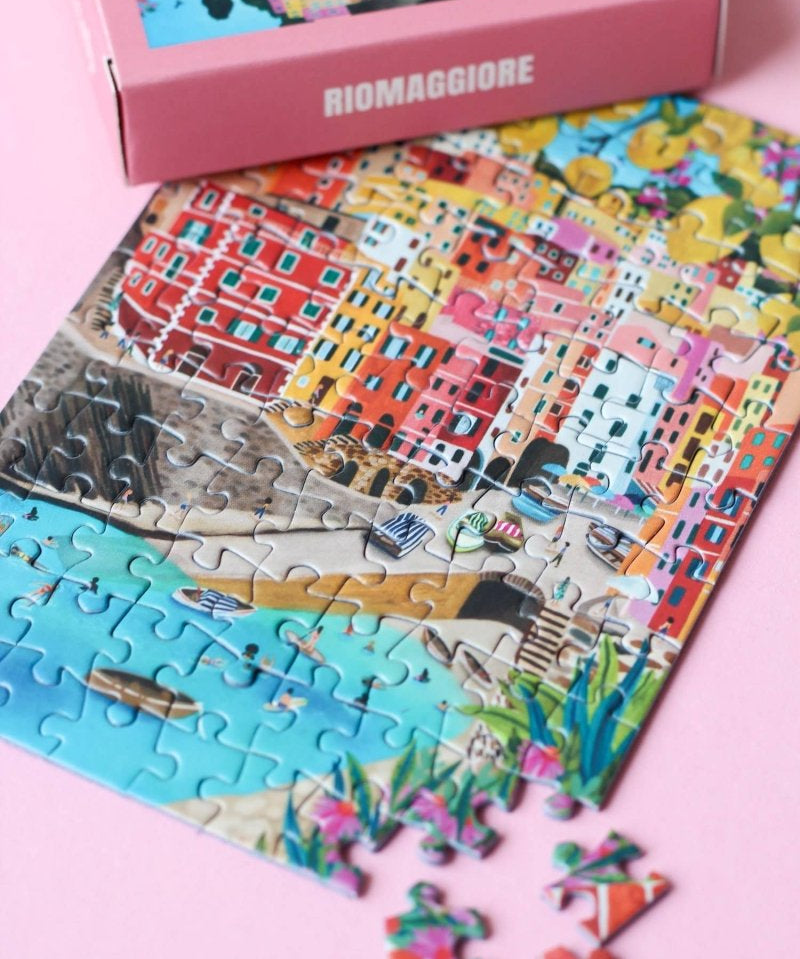 Piecely Puzzles - RIOMAGGIORE Mini - Puzzle - ROSA ECK - , ,