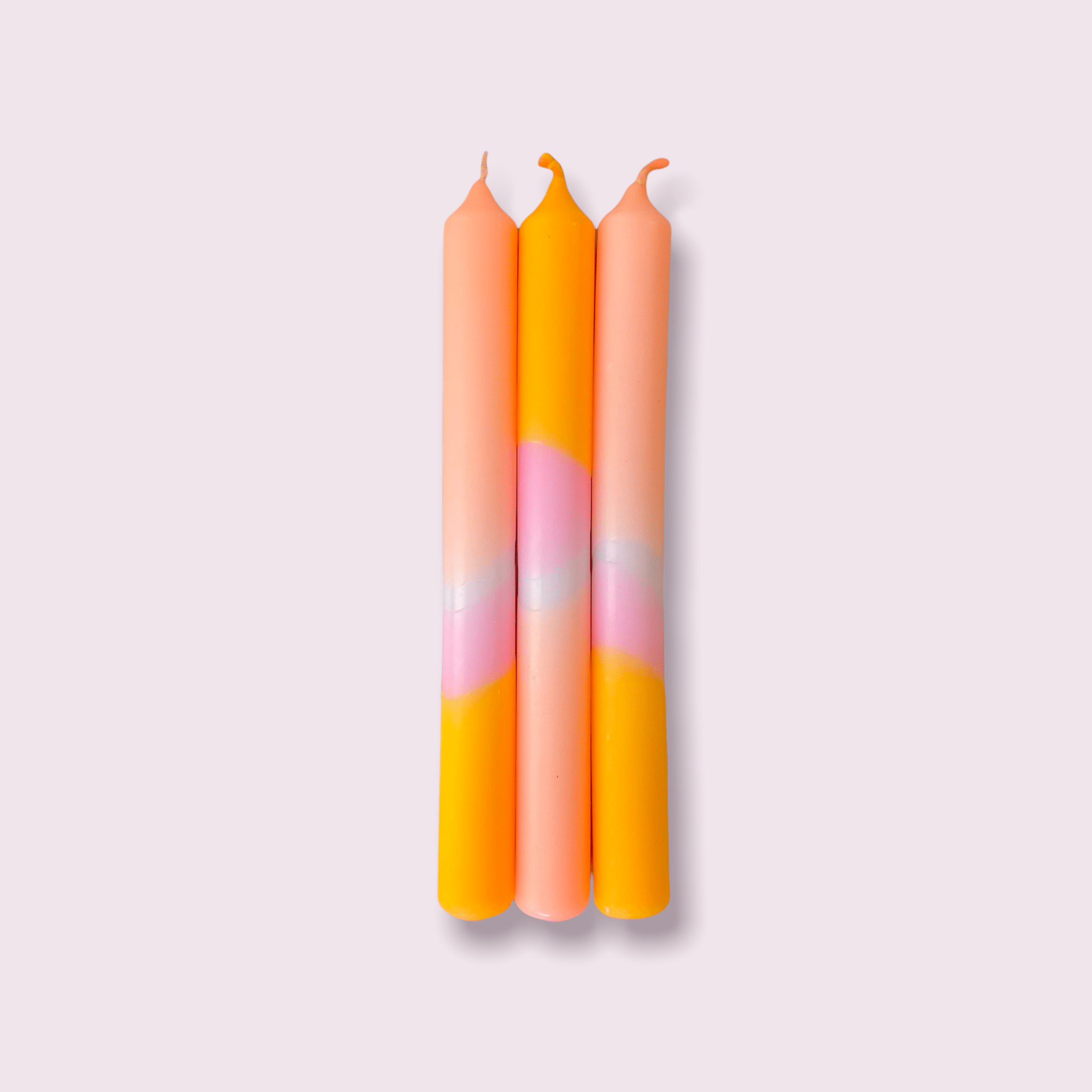 Pink Stories - DIP DYE NEON * Kerzen 3er - Set | Valentine Bunny - Kerze - ROSA ECK Concept Store