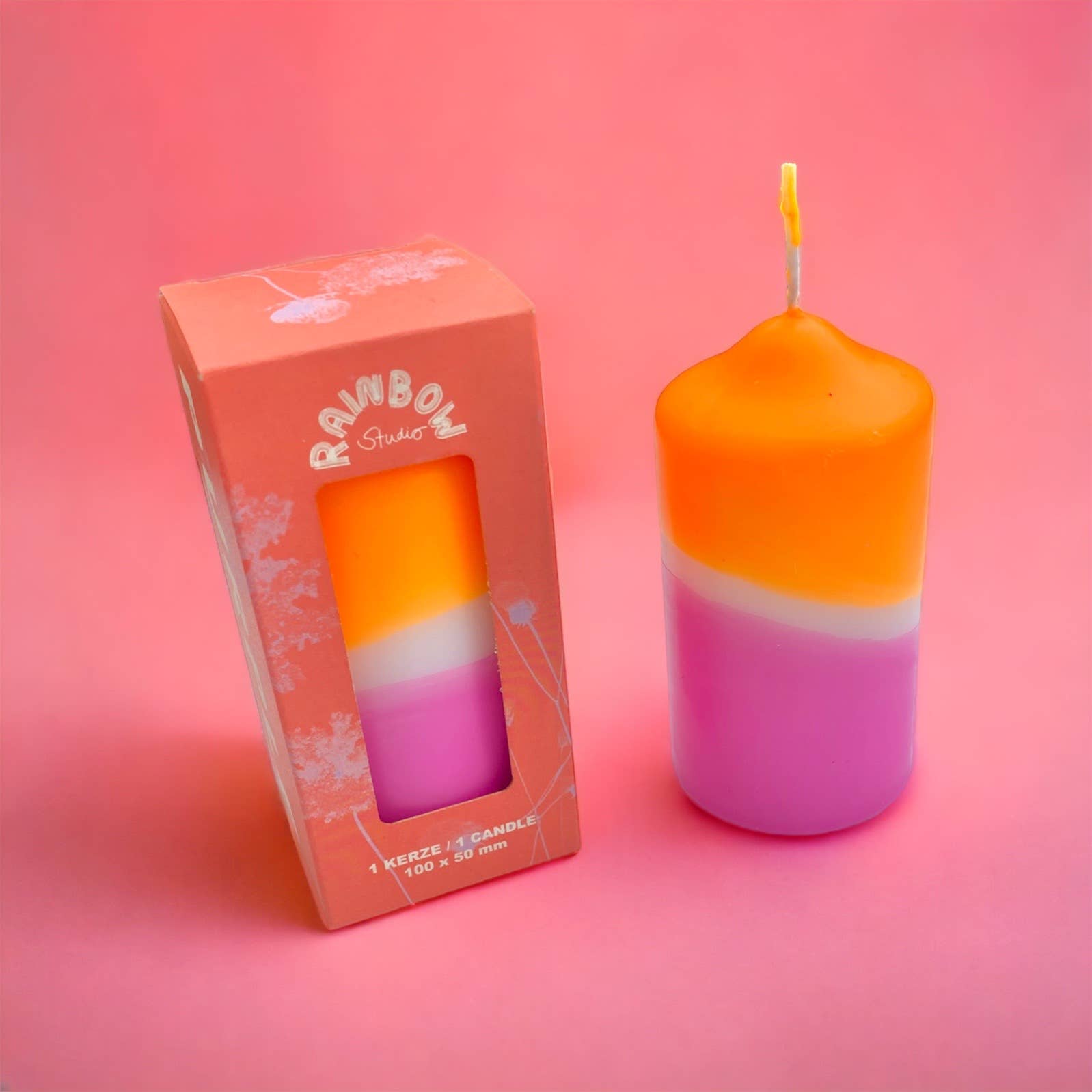 Pink Stories - RAINBOW STUDIO * Kerze | Violett - ROSA ECK - , ,