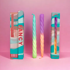 Pink Stories - RAINBOW STUDIO * Kerzen 2er - Set | Fancy - ROSA ECK - , ,