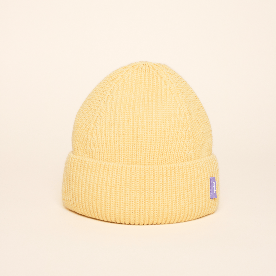 popeia - Beanie aus Merinowolle | Hellgelb - ROSA ECK - Gelb, ,