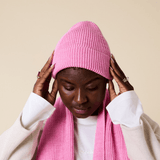 popeia - Beanie aus Merinowolle | Pink - ROSA ECK - , ,
