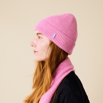 popeia - Beanie aus Merinowolle | Pink - ROSA ECK - , ,