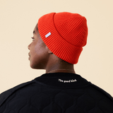 popeia - Beanie aus Merinowolle | Popeia Rot - ROSA ECK - , ,