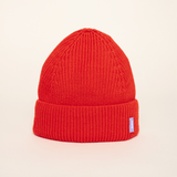 popeia - Beanie aus Merinowolle | Popeia Rot - ROSA ECK - , ,