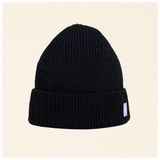 popeia - Beanie aus Merinowolle | Schwarz - ROSA ECK - , ,