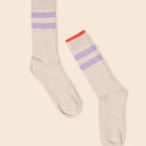 Popeia - Dünne Stricksocken aus Wolle • Ecru - Socken - ROSA ECK