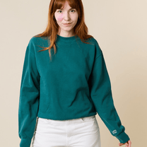 popeia - KINDNESS Sweater aus Bio - Baumwolle | College Grün - ROSA ECK - Basics, Pullover,
