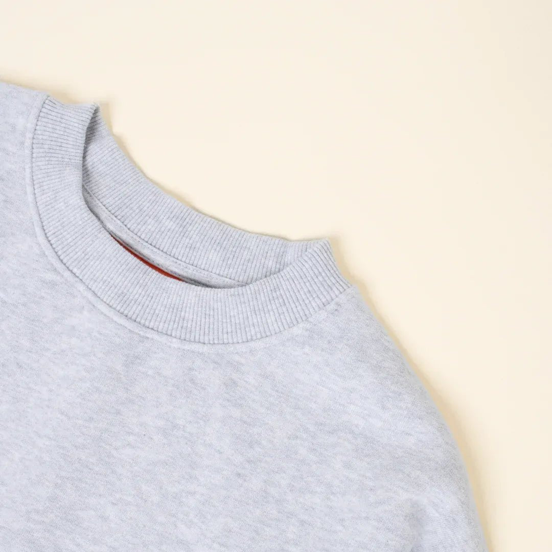 popeia - Kindness Sweater aus Bio - Baumwolle • Grau - Pullover - ROSA ECK