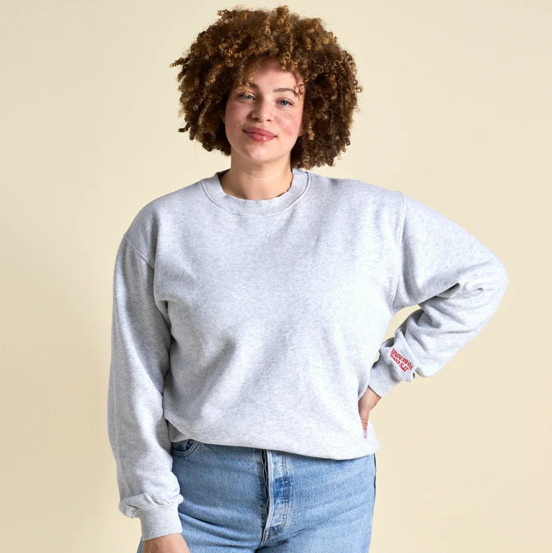 popeia - Kindness Sweater aus Bio - Baumwolle • Grau - Pullover - ROSA ECK