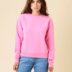 popeia - KINDNESS Sweater aus Bio - Baumwolle | Pink - ROSA ECK - , ,