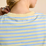popeia - Langarmshirt Gestreift aus Bio - Baumwolle • Gelb/Hellblau - ROSA ECK