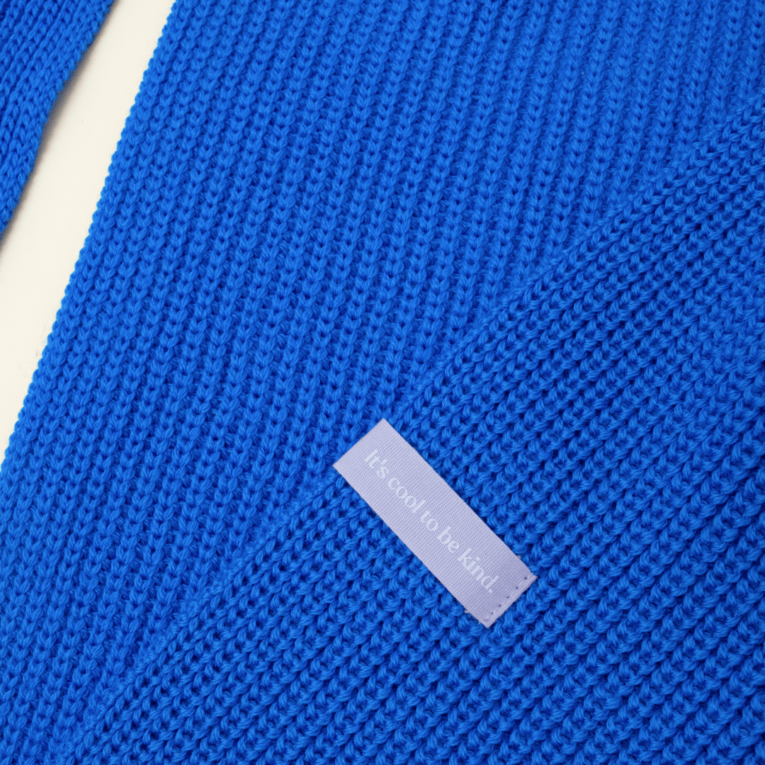 popeia - Schal aus Merinowolle | Blau - ROSA ECK - , ,