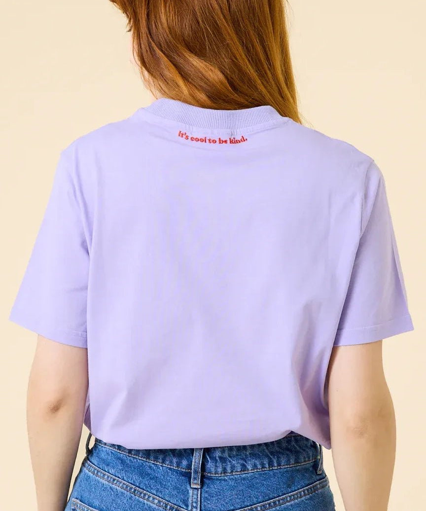 popeia - T-Shirt aus Bio - Baumwolle | Lila - T-Shirt - ROSA ECK Concept Store