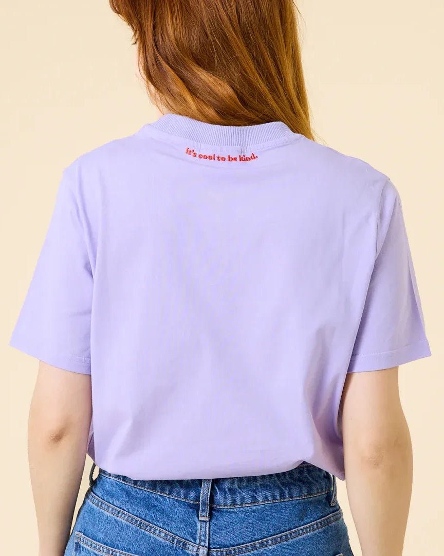popeia - T-Shirt aus Bio - Baumwolle | Lila - T-Shirt - ROSA ECK Concept Store