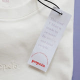 popeia - T-Shirt aus Bio - Baumwolle | Off - White - T-Shirt - ROSA ECK Concept Store