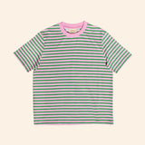 popeia - T-Shirt Gestreift aus Bio - Baumwolle | Pink/Grün - T-Shirt - ROSA ECK Concept Store