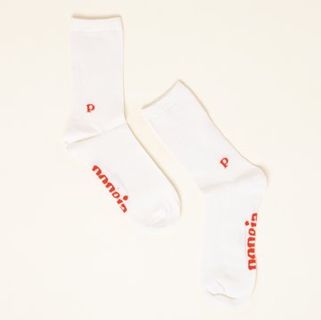 popeia - THE CASUAL Socken aus Bio - Baumwolle | Off - White - ROSA ECK - , ,