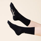 popeia - THE CASUAL Socken aus Bio - Baumwolle | Schwarz - Socken - ROSA ECK Concept Store