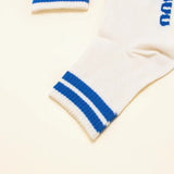 popeia - THE TENNIS Ankle Socken aus Bio - Baumwolle • Blaue Streifen - Socken - ROSA ECK Concept Store