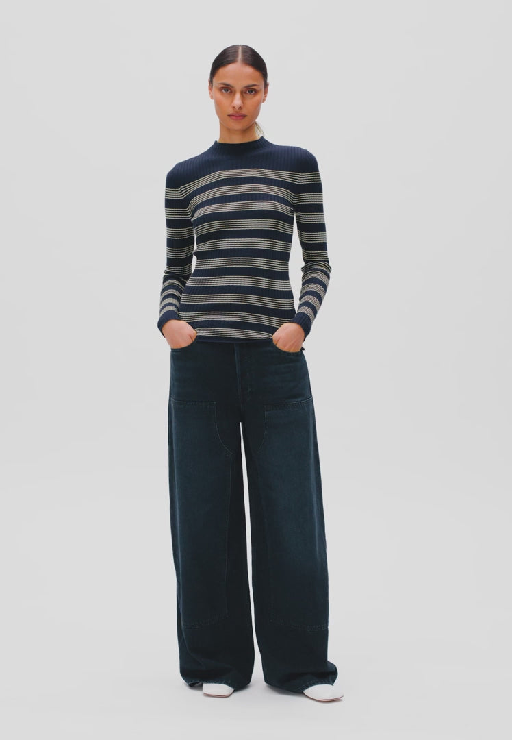 AALTHEA Barrel Jeans • fluid ink
