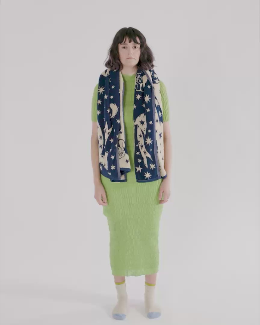 BAGGU Badetuch aus Bio-Baumwolle • Happy Marigold