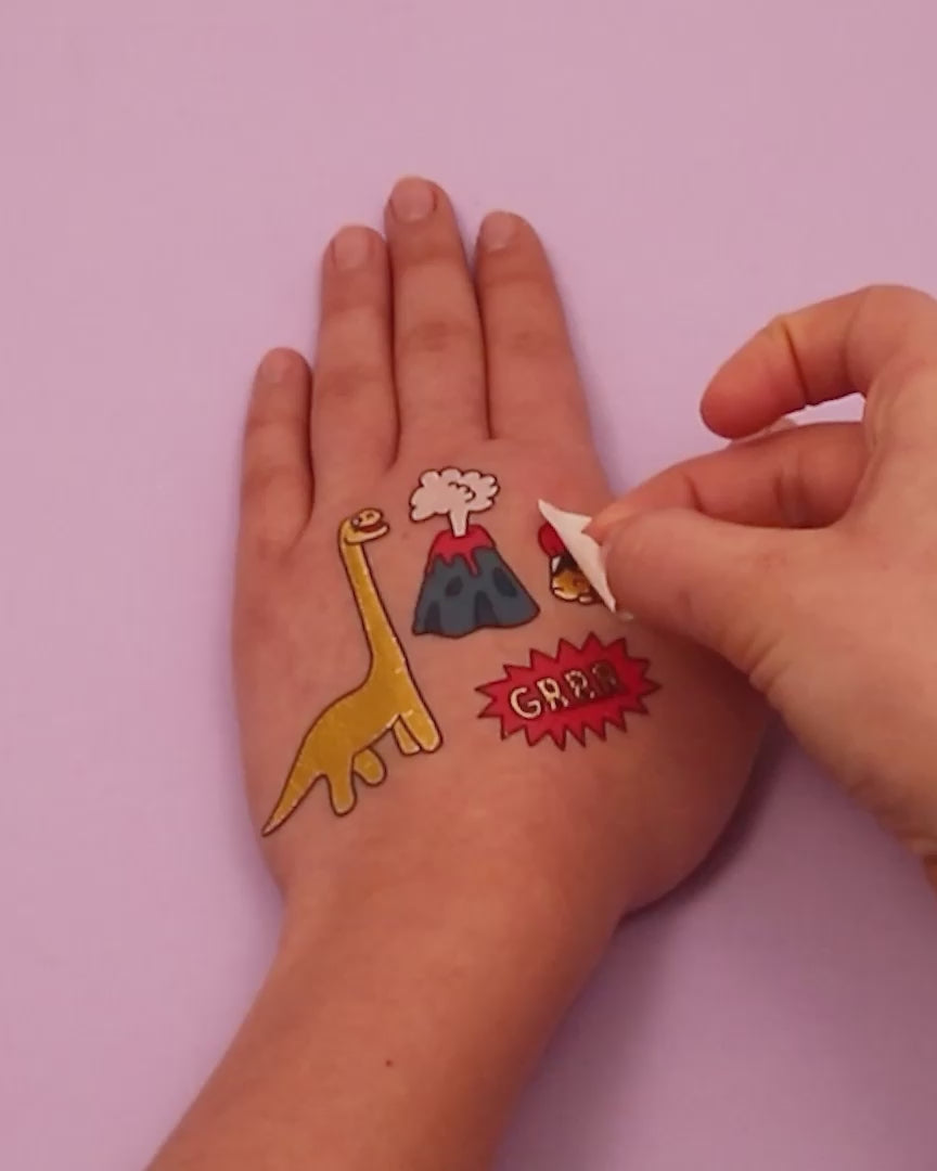 Kinder-Tattoos • Dinos