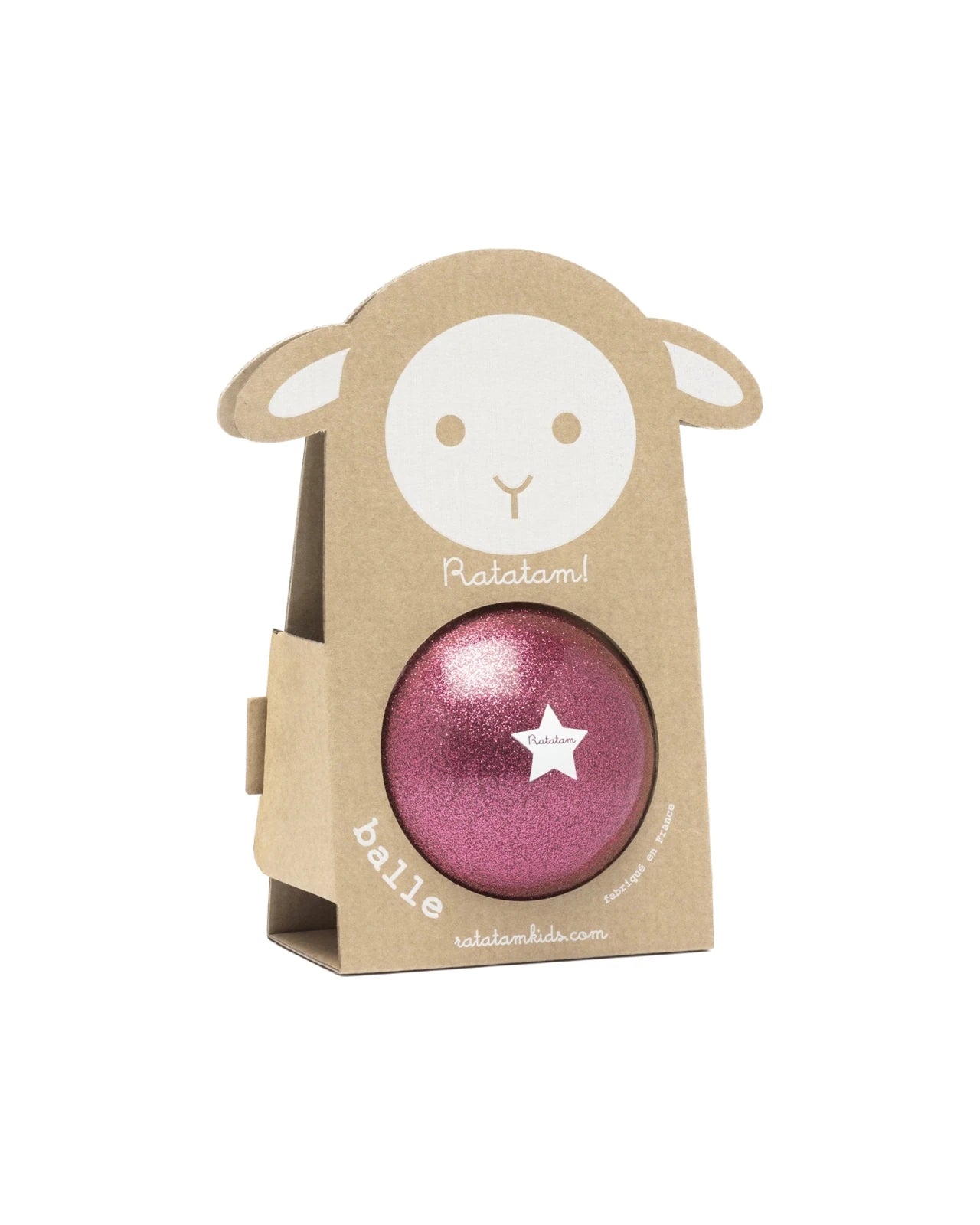 Ratatam - BABY SHEEP Spielball (⌀ 10 cm) • Rosa - ROSA ECK