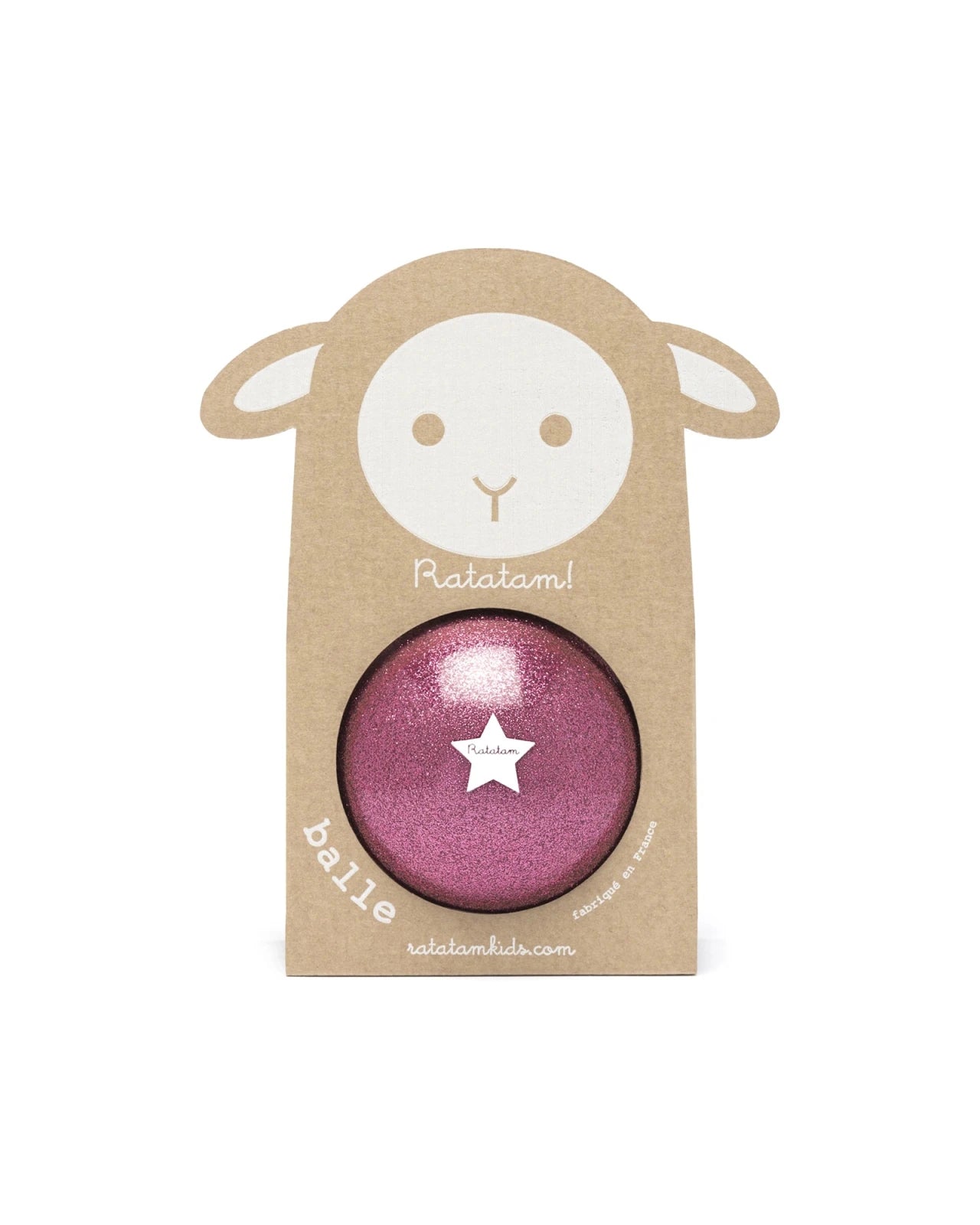 Ratatam - BABY SHEEP Spielball (⌀ 10 cm) • Rosa - ROSA ECK