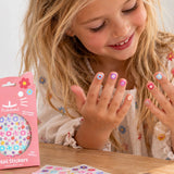 Ratatam - Kinder-Nagelsticker • Blumen - ROSA ECK