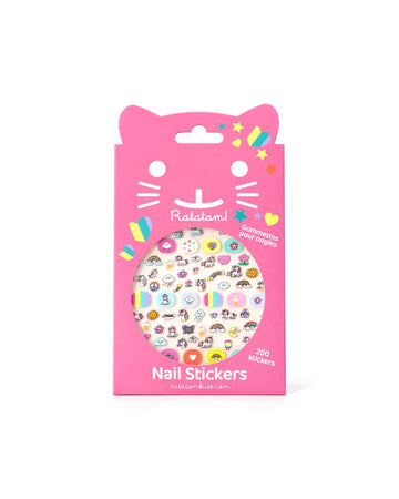 Ratatam - Kinder-Nagelsticker • Einhorn - ROSA ECK