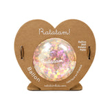 Ratatam - MINI HEART Spielball (⌀ 10 cm) • Transparent - ROSA ECK