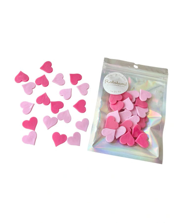 Ratatam - Speichenclips für Fahrrad • Herzen rosa - ROSA ECK