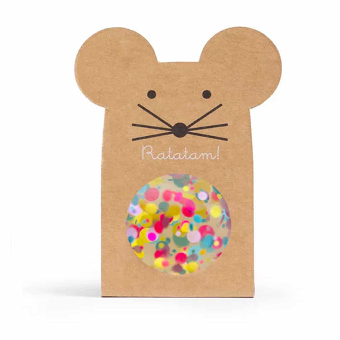Ratatam - STAR MOUSE Flummi | Multico Multi - ROSA ECK - Bunt, Sterne,