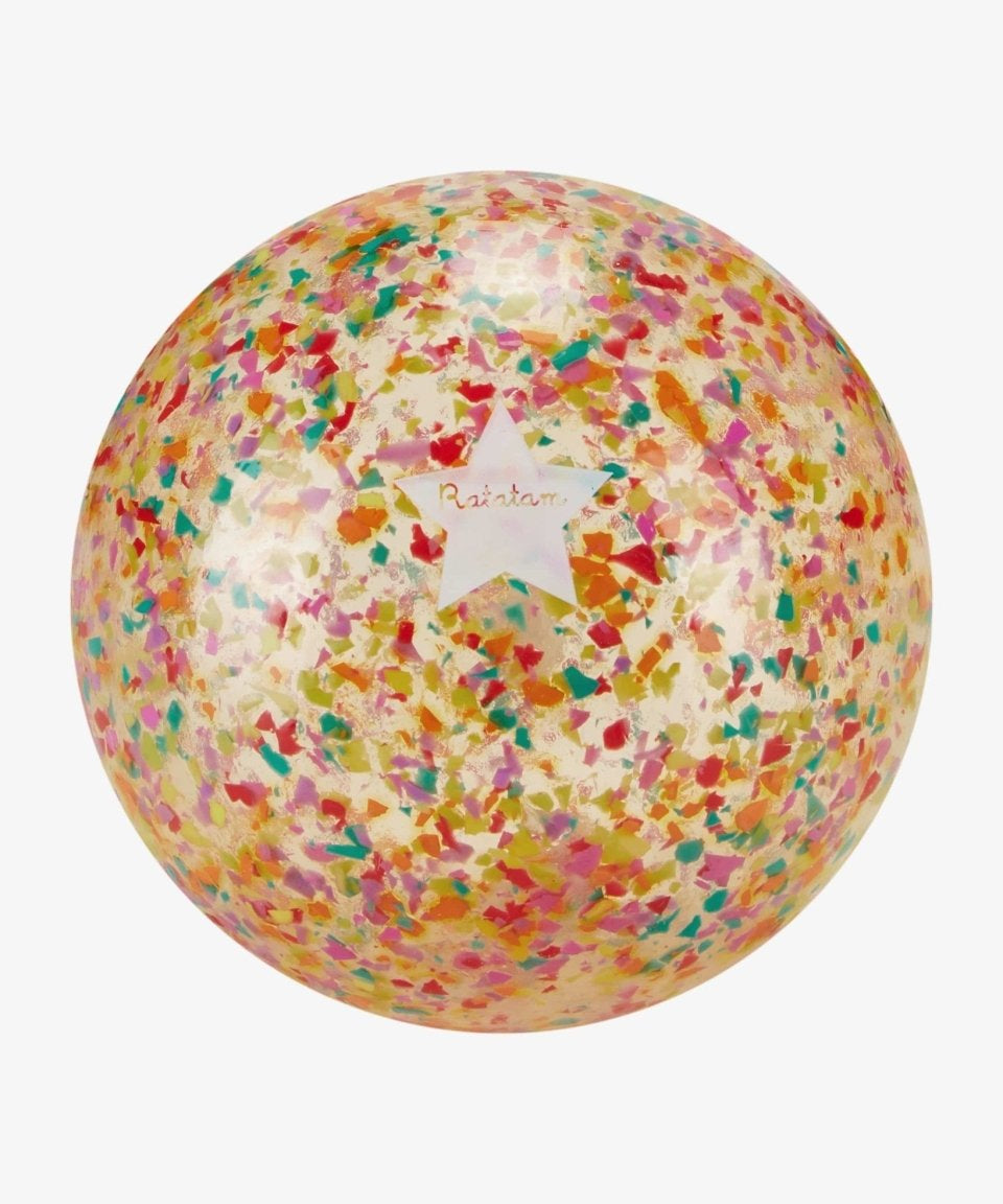 Ratatam - THE CONFETTI BALL Kleiner Spielball (10 cm) | Bunt - ROSA ECK - Kinder, ,