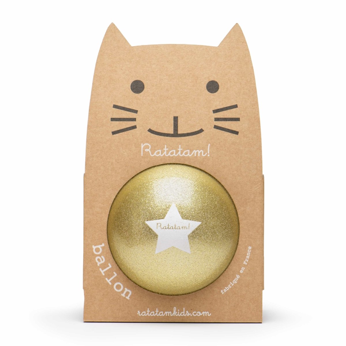 Ratatam - THE GLITTER BALLOON Spielball (15 cm) | Gold - ROSA ECK - Kinder, ,