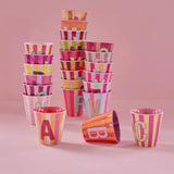 rice Buchstabenbecher (250 ml) – K Stripes, Pink