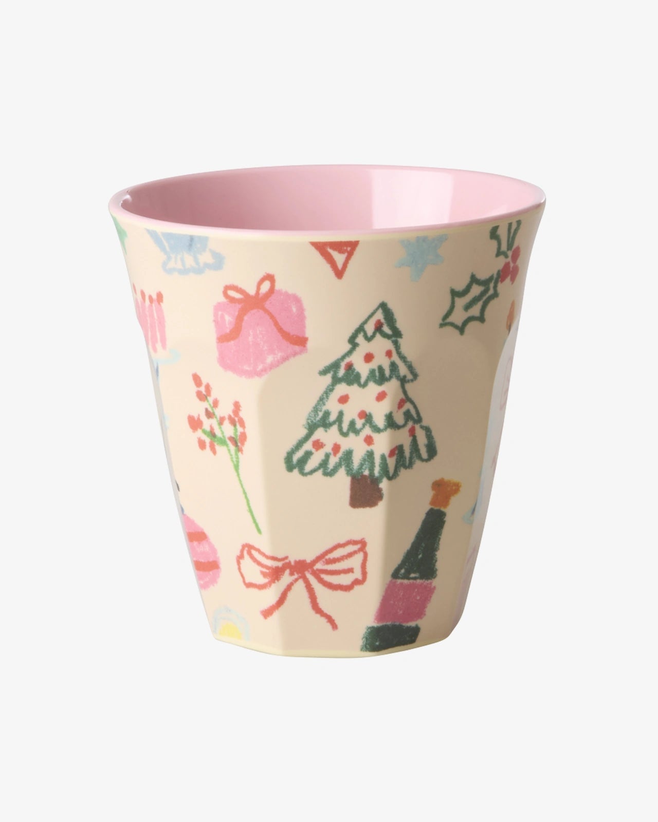 rice - Melaminbecher (250 ml) • Xmas Galore - ROSA ECK