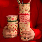 rice - Melaminbecher (250 ml) • Xmas Galore - ROSA ECK