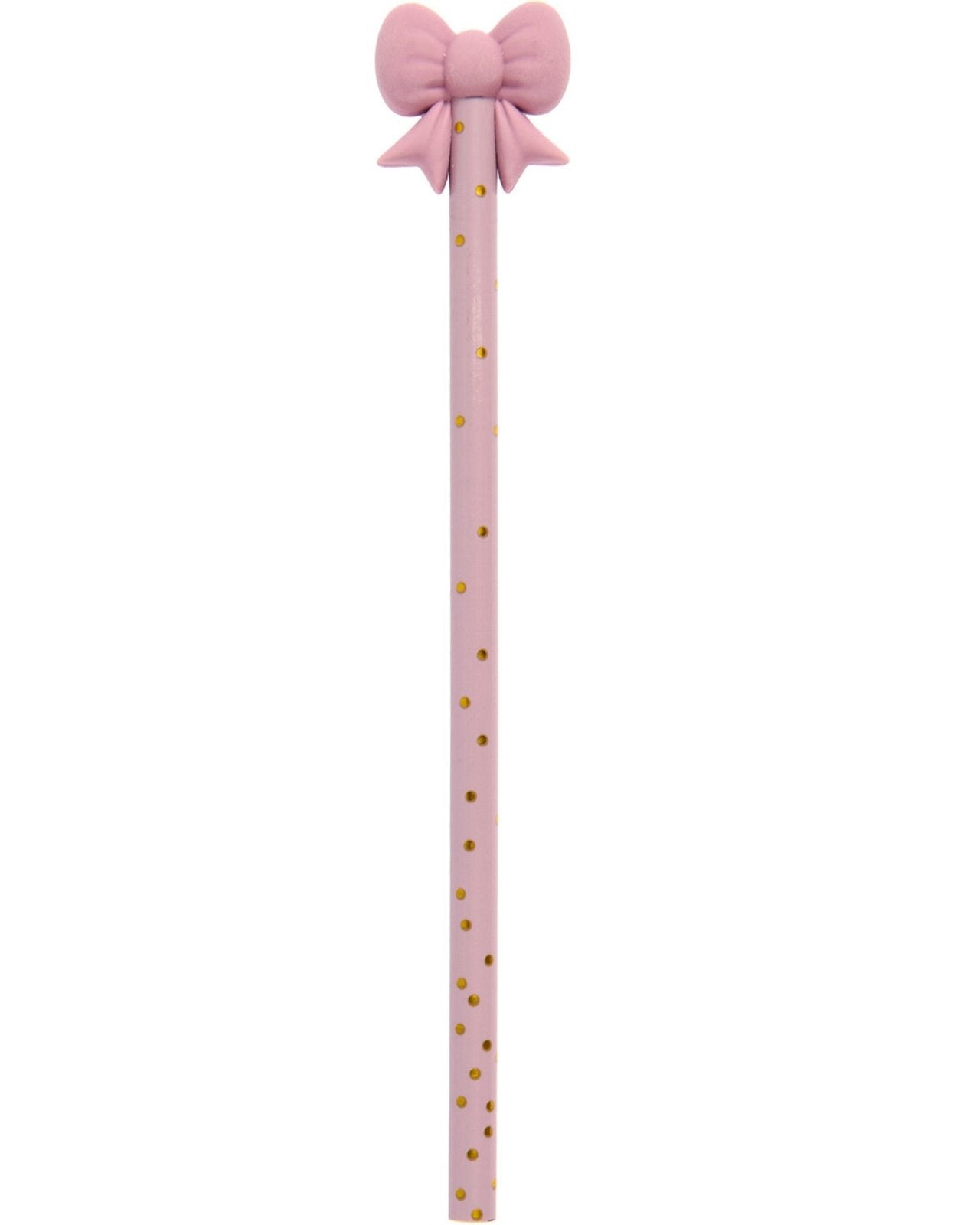 Rico Design - Bleistift mit Radiergummi Schleife • Mauve - ROSA ECK