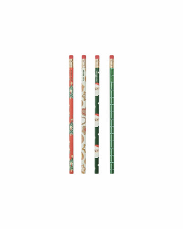 Rico Design - Bleistift-Set (4 Stück) • Weihnachtsmarkt - ROSA ECK