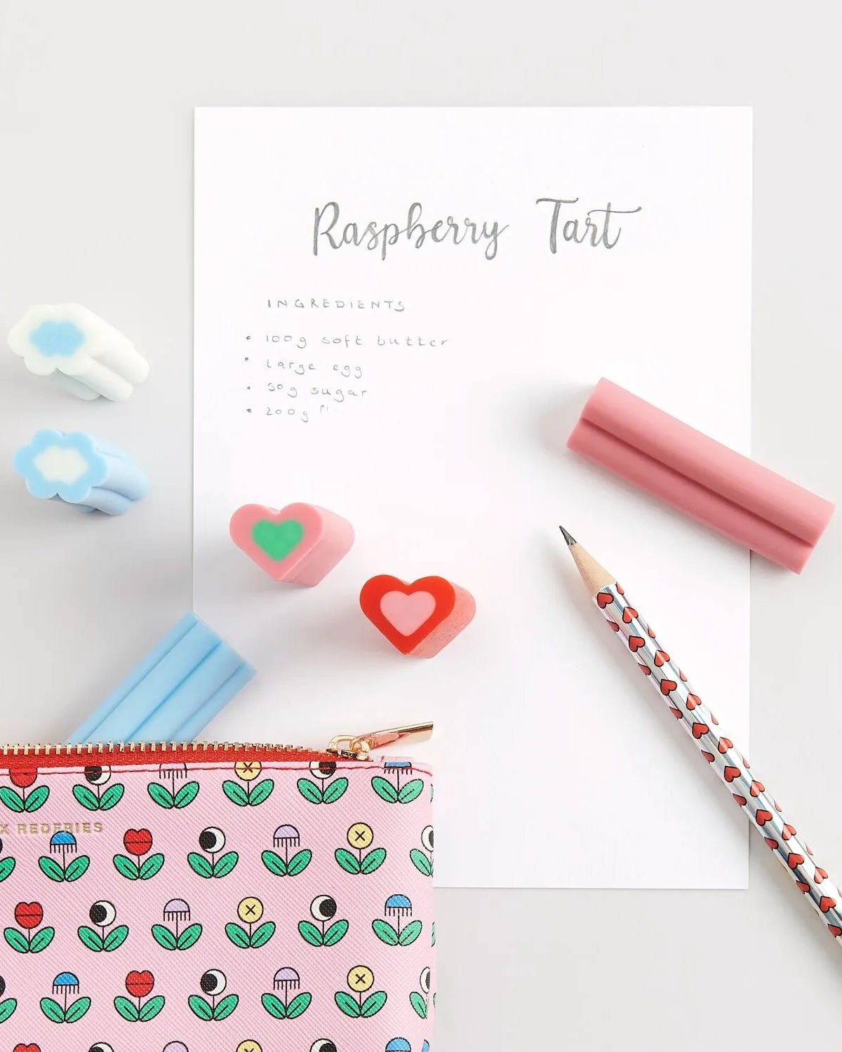 Rico Design - EYE CANDY Radiergummi • Wolke Hellblau - ROSA ECK