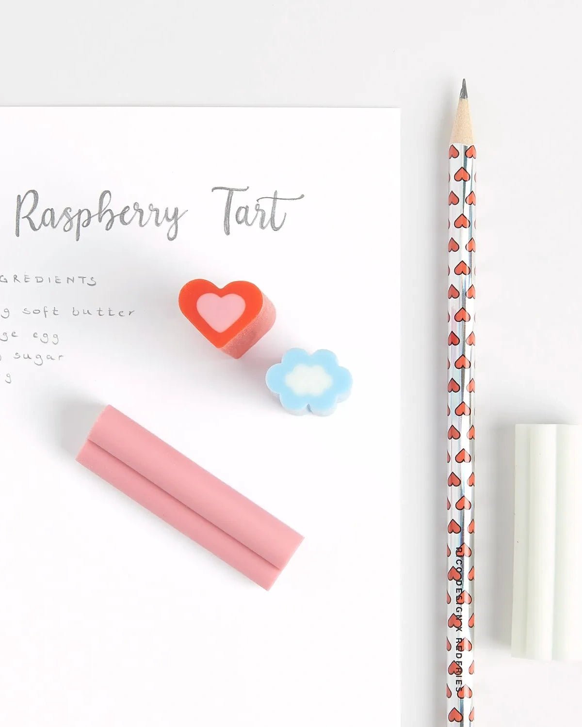 Rico Design - EYE CANDY Radiergummi • Wolke Weiß - ROSA ECK
